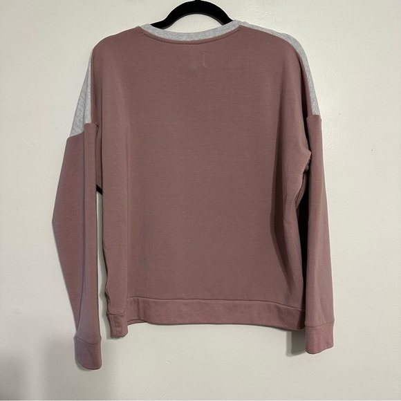 Madewell MWL Superbrushed Colorblock Easygoing Sweatshirt Medium - Picture 5 of 8